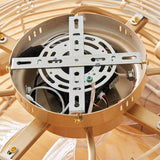 Maxbell Ceiling Fan with Light Bohemian Adjustable for Dining Room Farmhouse Kitchen