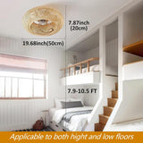 Maxbell Ceiling Fan with Light Bohemian Adjustable for Dining Room Farmhouse Kitchen