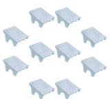 Maxbell 10Pcs Shoe Rack Organization Storage Shelf Display Stand for Entryway Garage Blue
