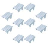 Maxbell 10Pcs Shoe Rack Organization Storage Shelf Display Stand for Entryway Garage Blue
