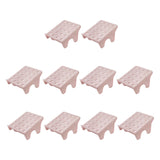 Maxbell 10Pcs Shoe Rack Organization Storage Shelf Display Stand for Entryway Garage Pink