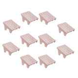 Maxbell 10Pcs Shoe Rack Organization Storage Shelf Display Stand for Entryway Garage Pink
