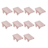 Maxbell 10Pcs Shoe Rack Organization Storage Shelf Display Stand for Entryway Garage Pink