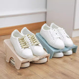 Maxbell 10Pcs Shoe Rack Organization Storage Shelf Display Stand for Entryway Garage Beige