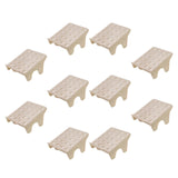 Maxbell 10Pcs Shoe Rack Organization Storage Shelf Display Stand for Entryway Garage Beige