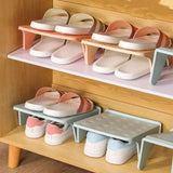 Maxbell 10Pcs Shoe Rack Organization Storage Shelf Display Stand for Entryway Garage Green
