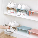 Maxbell 10Pcs Shoe Rack Organization Storage Shelf Display Stand for Entryway Garage Green