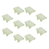 Maxbell 10Pcs Shoe Rack Organization Storage Shelf Display Stand for Entryway Garage Green