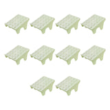 Maxbell 10Pcs Shoe Rack Organization Storage Shelf Display Stand for Entryway Garage Green
