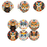 Maxbell 6x Wooden Cute Cat Coasters Desktop Table Protection for Bar Farmhouse Decor