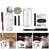 Maxbell Sourdough Starter Kit Tool Glass Measuring Cup for Coffee Kitchen Bakery 730ml