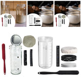 Maxbell Sourdough Starter Kit Tool Glass Measuring Cup for Coffee Kitchen Bakery 730ml