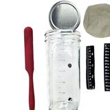 Maxbell Sourdough Starter Kit Tool Glass Measuring Cup for Coffee Kitchen Bakery 730ml