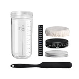 Maxbell Sourdough Starter Kit Tool Glass Measuring Cup for Coffee Kitchen Bakery 1000ml