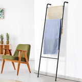 Maxbell Metal Blanket Ladder Organizer 4 Tier for Living Room Blankets Throw Blanket