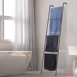 Maxbell Metal Blanket Ladder Organizer 4 Tier for Living Room Blankets Throw Blanket