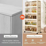 Maxbell 5 Tier Plastic Storage Bins Stackable Storage Bins for Home Bedroom Toy Room