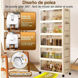 Maxbell 5 Tier Plastic Storage Bins Stackable Storage Bins for Home Bedroom Toy Room