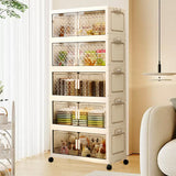 Maxbell 5 Tier Plastic Storage Bins Stackable Storage Bins for Home Bedroom Toy Room