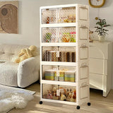 Maxbell 5 Tier Plastic Storage Bins Stackable Storage Bins for Home Bedroom Toy Room