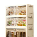 Maxbell 5 Tier Plastic Storage Bins Stackable Storage Bins for Home Bedroom Toy Room