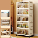 Maxbell 5 Tier Plastic Storage Bins Stackable Storage Bins for Home Bedroom Toy Room