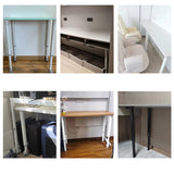 Maxbell Desk Leg DIY Metal Support Office Height Adjustable for Tabletop Chair Sofa XS