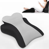 Maxbell Face Down Pillow Versatile Back Support for Watching Movies Reading Relaxing Gray