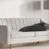 Maxbell Face Down Pillow Versatile Back Support for Watching Movies Reading Relaxing Dark Gray