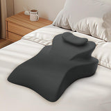 Maxbell Face Down Pillow Versatile Back Support for Watching Movies Reading Relaxing Dark Gray