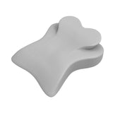 Maxbell Face Down Pillow Versatile Back Support for Watching Movies Reading Relaxing Light Gray