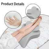 Maxbell Face Down Pillow Versatile Back Support for Watching Movies Reading Relaxing Light Gray