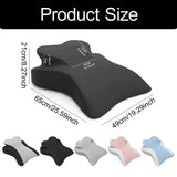 Maxbell Face Down Pillow Versatile Back Support for Watching Movies Reading Relaxing Light Gray