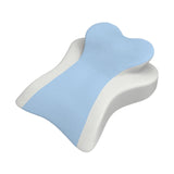 Maxbell Face Down Pillow Versatile Back Support for Watching Movies Reading Relaxing Blue