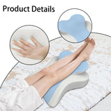 Maxbell Face Down Pillow Versatile Back Support for Watching Movies Reading Relaxing Blue