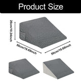 Maxbell Wedge Pillow Headboard Incline Pillow Bed Wedge Pillow for Gifts for Mom Bed gray