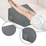 Maxbell Wedge Pillow Headboard Incline Pillow Bed Wedge Pillow for Gifts for Mom Bed gray