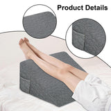 Maxbell Wedge Pillow Headboard Incline Pillow Bed Wedge Pillow for Gifts for Mom Bed gray