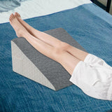 Maxbell Wedge Pillow Headboard Incline Pillow Bed Wedge Pillow for Gifts for Mom Bed gray white