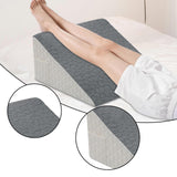 Maxbell Wedge Pillow Headboard Incline Pillow Bed Wedge Pillow for Gifts for Mom Bed gray white