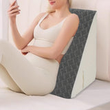 Maxbell Wedge Pillow Headboard Incline Pillow Bed Wedge Pillow for Gifts for Mom Bed gray white