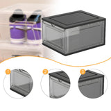 Maxbell Shoe Storage Box Stackable Sturdy Shoe Organizer for Closet Families Sneakers