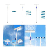 Maxbell Double Sided Window Cleaner Window Squeegee for Shower Indoor Outdoor Mirror 1 removal cloth