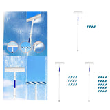 Maxbell Double Sided Window Cleaner Window Squeegee for Shower Indoor Outdoor Mirror 1 removal cloth