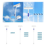 Maxbell Double Sided Window Cleaner Window Squeegee for Shower Indoor Outdoor Mirror 1 removal cloth