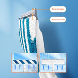 Maxbell Double Sided Window Cleaner Window Squeegee for Shower Indoor Outdoor Mirror 1 removal cloth