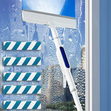Maxbell Double Sided Window Cleaner Modern 3 in 1 for Shower Indoor Outdoor Bathroom 5 removal cloths