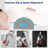 Maxbell Memory Foam Under Leg Support Improved Posture Waist Support for Office Sofa Grey