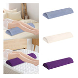 Maxbell Memory Foam Leg Support Pillow Washable Low Back Cushion for Worker Airplane Grey