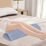 Maxbell Memory Foam Leg Support Pillow Washable Low Back Cushion for Worker Airplane Grey